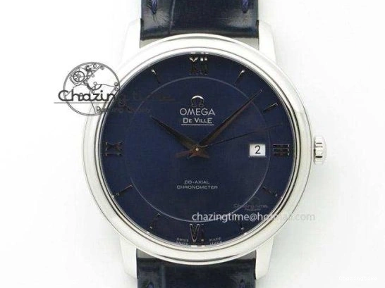 0319 Planet Ocean Master Chronometer 600M 45.5mm SS SCF 1:1 Best Edition Blue Bezel Blue Dial on SS Bracelet A9900 Super Clone Lightweight 7676